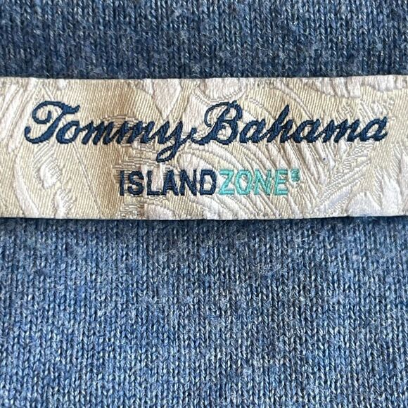 Tommy Bahama island zone light blue long sleeve v neck‎ sweater, sizeXLT - Picture 3 of 14